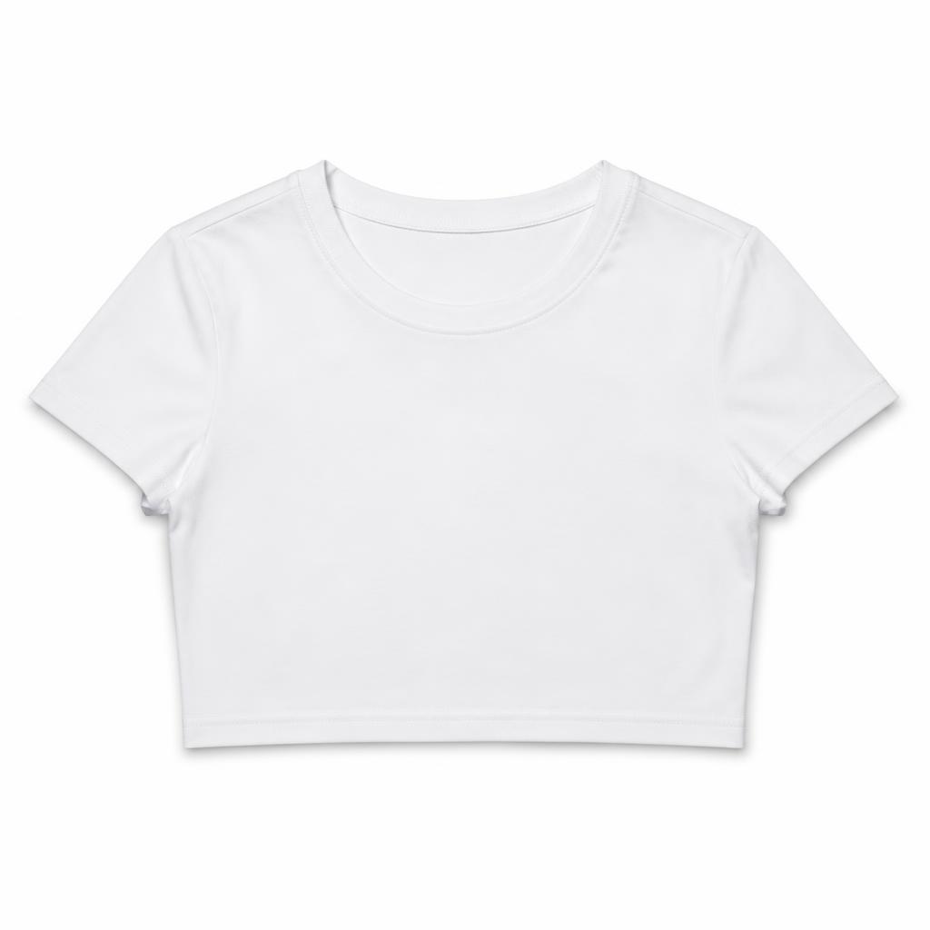 Premium Crop Top — 200 GSM 95% Cotton, 5% Lycra