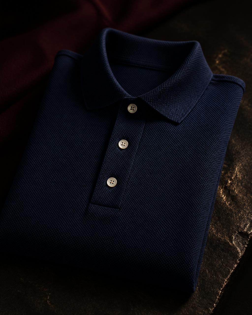 Premium Polo T-Shirt — 240 GSM Pique 100% RL Combed Cotton