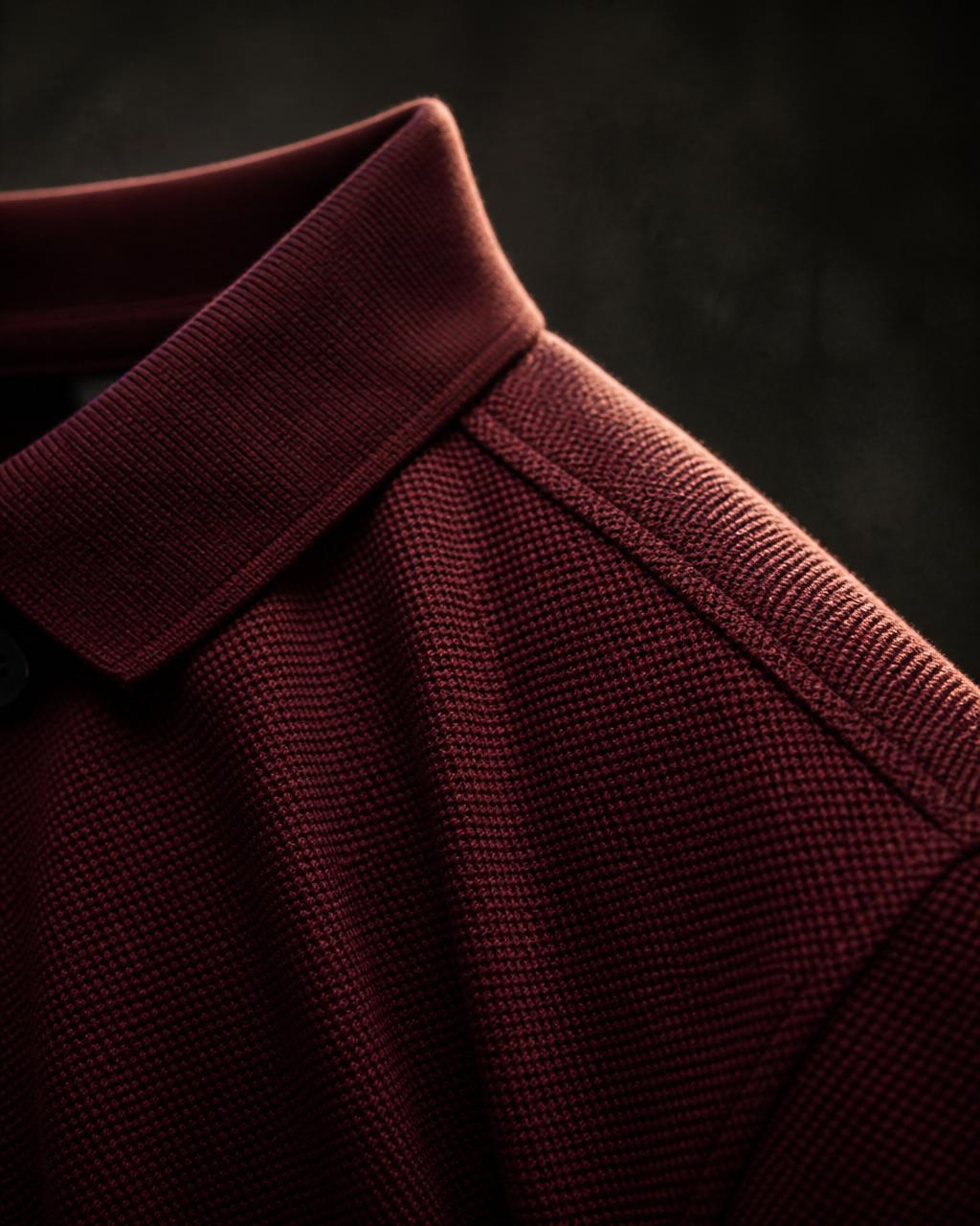 Recycled Cotton Polo T-Shirt — 240 GSM Pique 60% Recycled Cotton, 40% Recycled Polyester