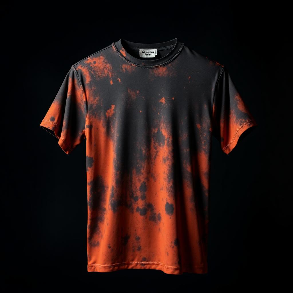 Lava Acid Wash Tee — 200 GSM 100% Cotton, garment-dyed & acid washed