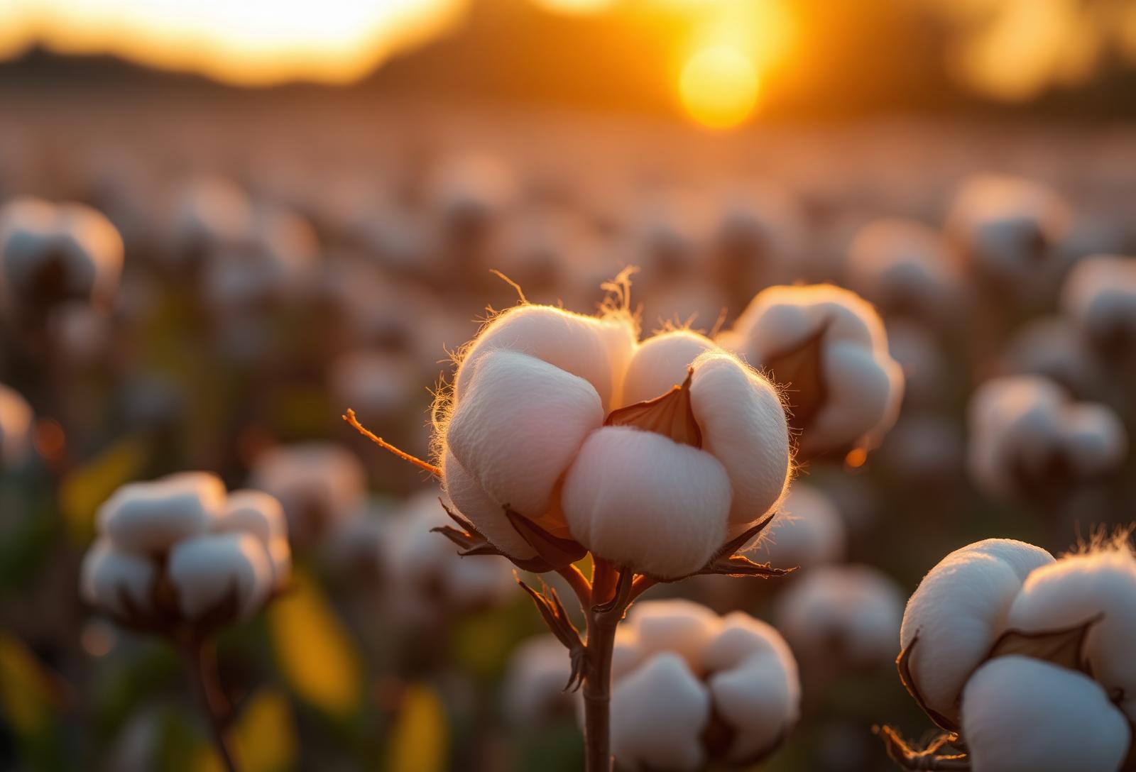 Cotton at golden hour